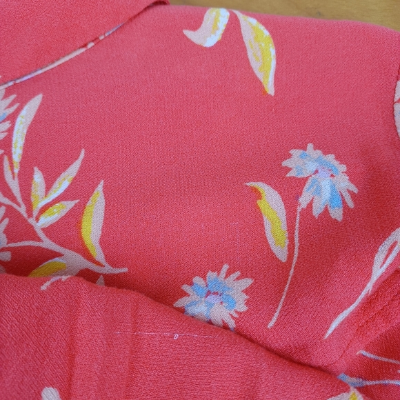 Free People Ruthie Floral Mini Dress Size M Women Rayon Long Sleeve Button Front - Picture 12 of 16